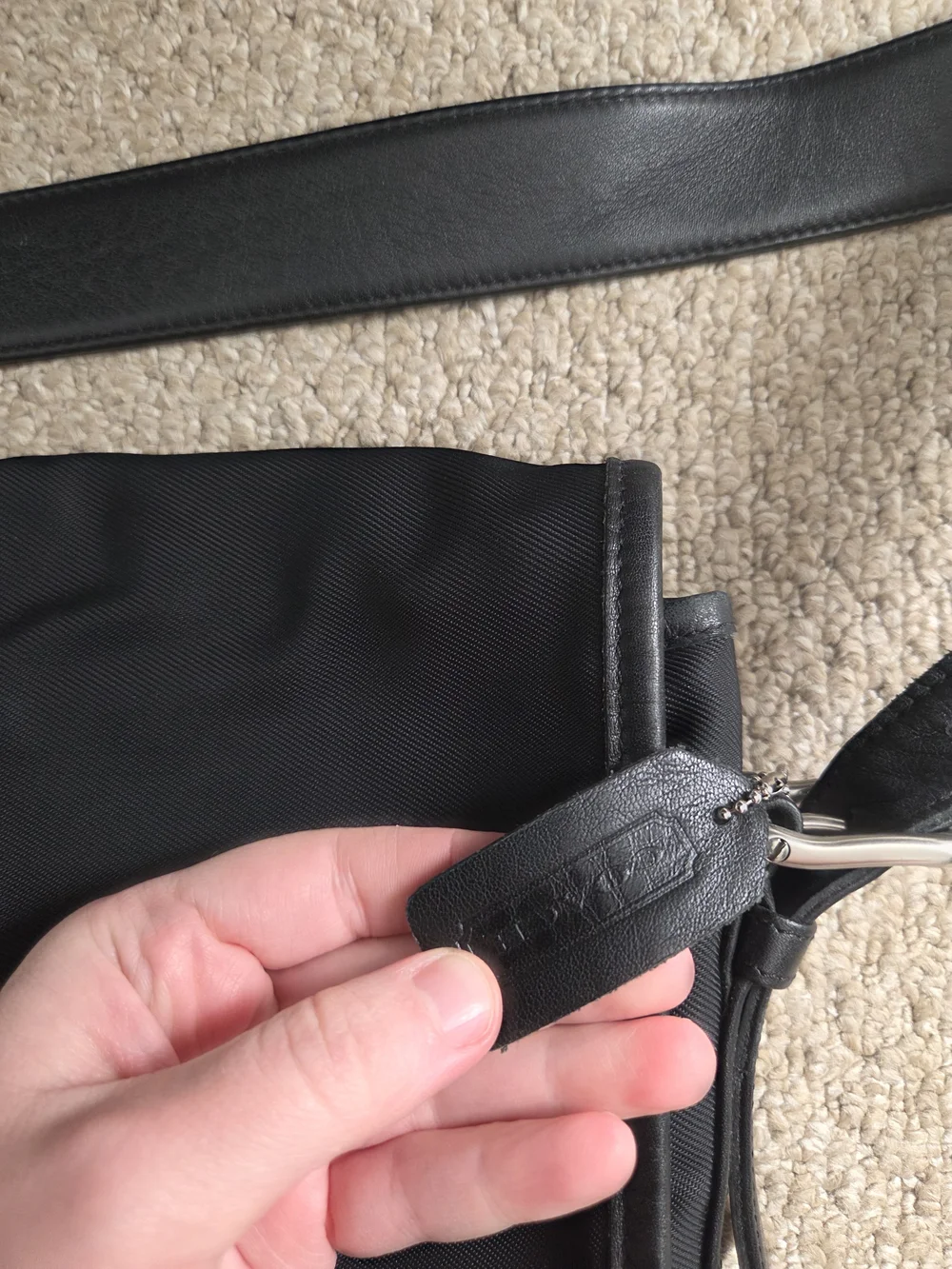 Coach Men's Black Messenger Bag - Classic Everyday Crossbody